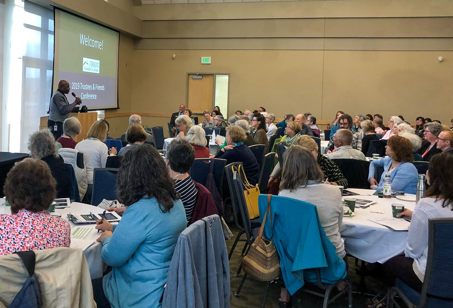 This image has an empty alt attribute; its file name is jason-at-vt-library-conference.jpg